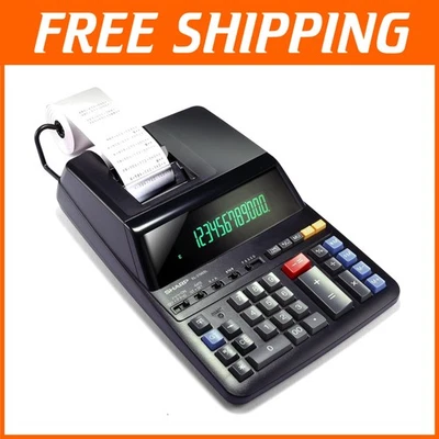 12-Digit Adding Machine - Bright Numbers & Two-Color Print - Image 1 of 4