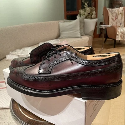 Churchill Hecho exclusivamente para Church’s Zapatos de Hombre Talla 9.5 Cuero Marrón Cordobés Foto 1 de 4