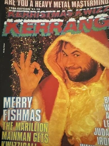 RARE - KERRANG KERRISTMAS KWIZZ 1986 MAGAZINE MARILLION (WASP POSTER) KISS - Picture 1 of 2