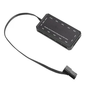 3x Computer Chassis Cooling Fan Adjustable Mute 6‑Pin RGB Light With Remote C CB - Afbeelding 1 van 24