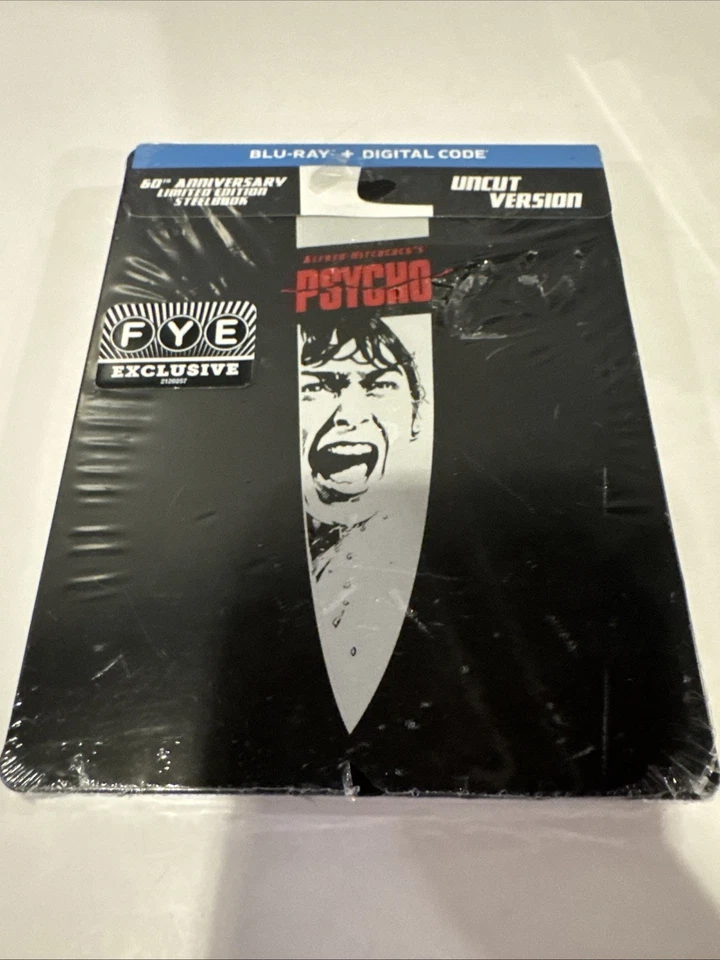 Psycho Blu-ray FYE 60th Anniversary Steelbook Alfred Hitchcock