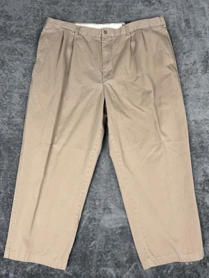 Pantalones chinos de salón Daniel Cremieux Collection para hombre 44x30 beige 100 % algodón Foto 1 de 4