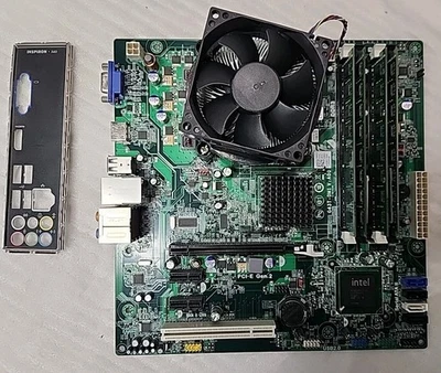 Dell Inspiron 560 Motherboard 018D1Y + E6700, 16GB DDR3, IO Shield - Image 1 of 4