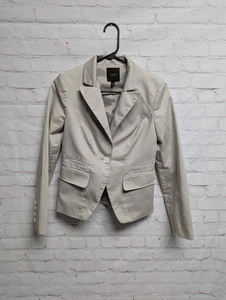 The Limited Collection Beige Fitted Career Blazer Suit Jacket RN54874 XS EUC 613 - Picture 1 of 10
