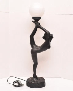 ART Deco Style Dancer 33" Tall Table Lamp Acrobat Sculpture Nude Woman Figural- - Picture 1 of 19