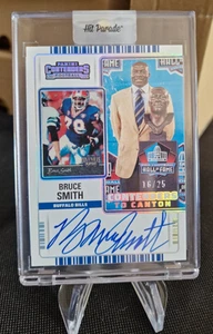 BRUCE SMITH 2022 Panini Contenders Auto Card /25 SP BUFFALO BILLS LEGEND / HOF - Picture 1 of 2