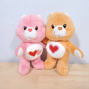 Care Bears Cuddle Pairs Love a Lot Bear and Tender Heart Bear 7" VTG 2002 - Picture 1 of 8