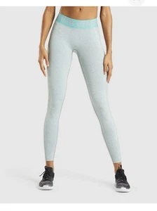 Gymshark S Leggings a vita bassa flex verde giada - Foto 1 di 7