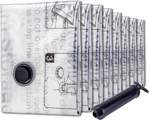 8 bolsas de almacenamiento al vacío Jumbo con bomba manual de viaje para ropa, ropa de cama, - Imagen 1 de 6