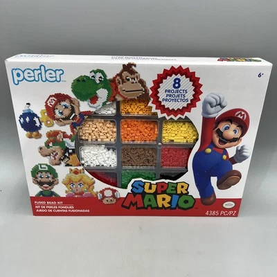 Nintendo Super Mario Kit de Cuentas Fundidas, 4.385 Piezas, 8 Patrones, Incluye Pegbo... Foto 1 de 4
