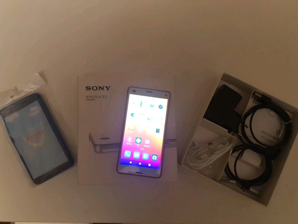 Sony Xperia Z3 Compact Schranke (rot/weiß) mit e-OS (auf Android 11-Legacy) - Bild 1 von 4