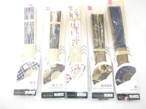 Daiso Japón Ventilador Plegable Papel Tradicional Japonés Lote5 De Japón - Imagen 1 de 6