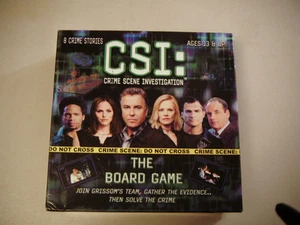 SLIGHTLY USED CSI THE BOARD GAME - 8 CRIME STORIES  - Picture 1 of 2