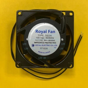 RoyalFan TYPE T820A 8025 AC100V 50/60Hz 12W/11W Cooling Fan - Picture 1 of 2
