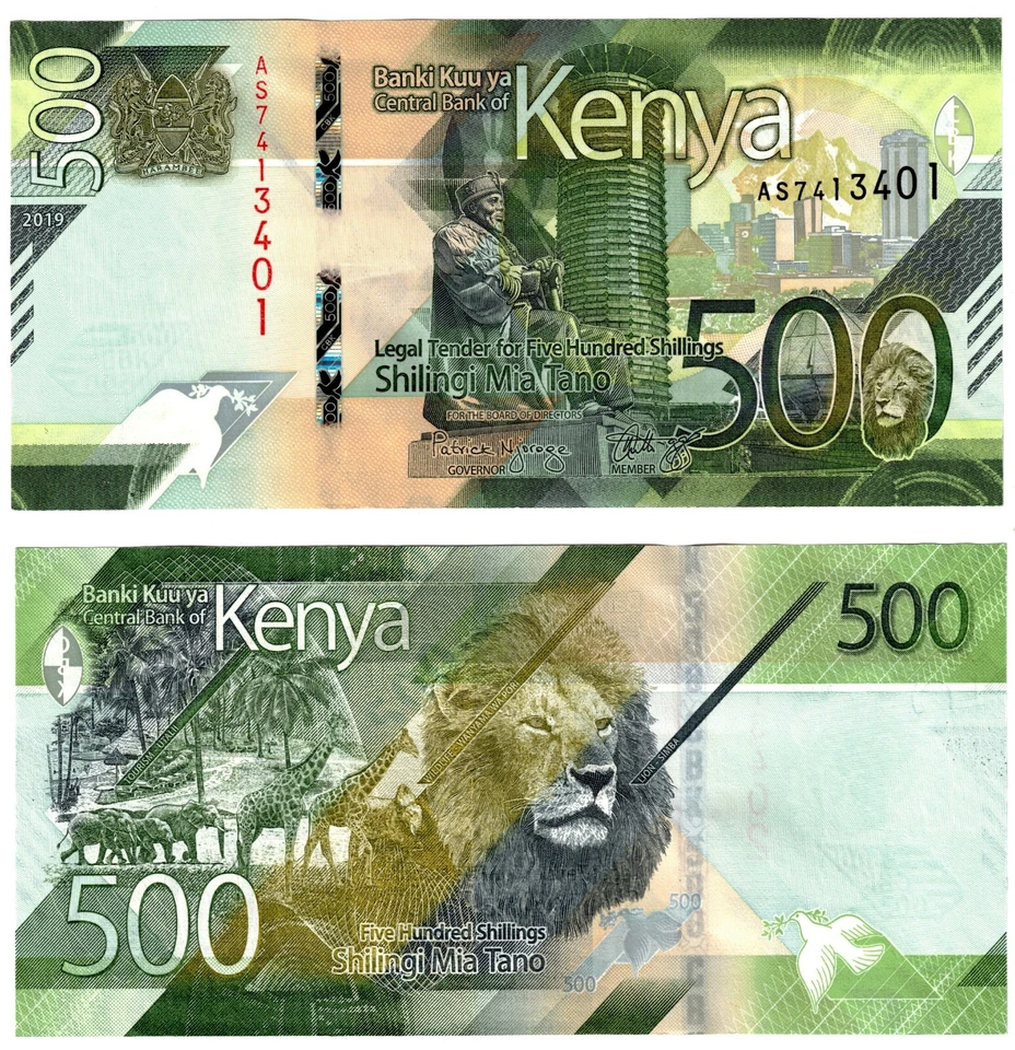 2019 Kenya 500 Schillings Banknote UNC P55 - Image 1 of 1