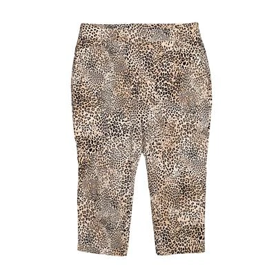 CHICO'S $78 Pull-On Leopard Print Stretch Capri Pant Chico's 2P / US 12P - Image 1 of 3
