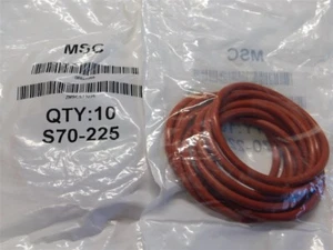 10 MSC S70-225 1 7/8" I.D. x 2 1/8" O.D. O-ring in silicone spessore 1/8" - Foto 1 di 1