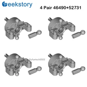 4 Pair Cardan Ball Joint Steering MOC Technic Bricks Parts for le*go 46490 52731 - Picture 1 of 4