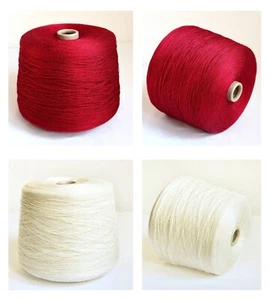 Algodón orgánico italiano - hilos de viscosa, bolas o cono de 10,6 oz/300 gramos - Imagen 1 de 5
