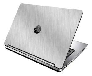BRUSHED ALUMINUM Vinyl Lid Skin Cover fits HP Probook 640 G1 Laptop - Picture 1 of 1