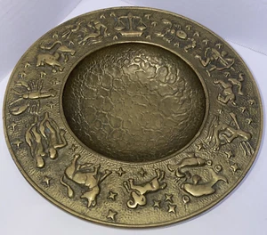 Sternzeichen Schale Mid Century Modern Astrologie Denmark Vintage Danish Metall MCM - Bild 1 von 10