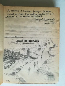Alain de KEROGAN - Miguel Zamacois - aquarelle originale - ENVOI Georges LEPAPE - Picture 1 of 3