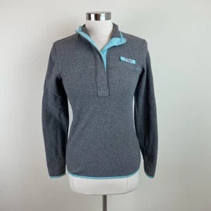 Columbia Sportswear Gray Blue Fleece Pullover Women XS Outdoor Casual - Picture 1 of 8