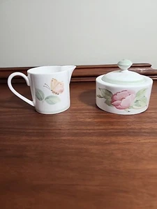 Villeroy & Boch Florea Creamer and Sugar - Picture 1 of 9