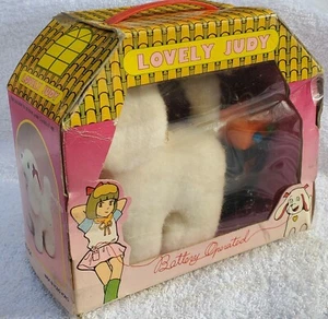 Vtg NOS 1970's Lovely Judy Battery Operated Walking Puppy Dog w/Orig Packaging - Picture 1 of 8