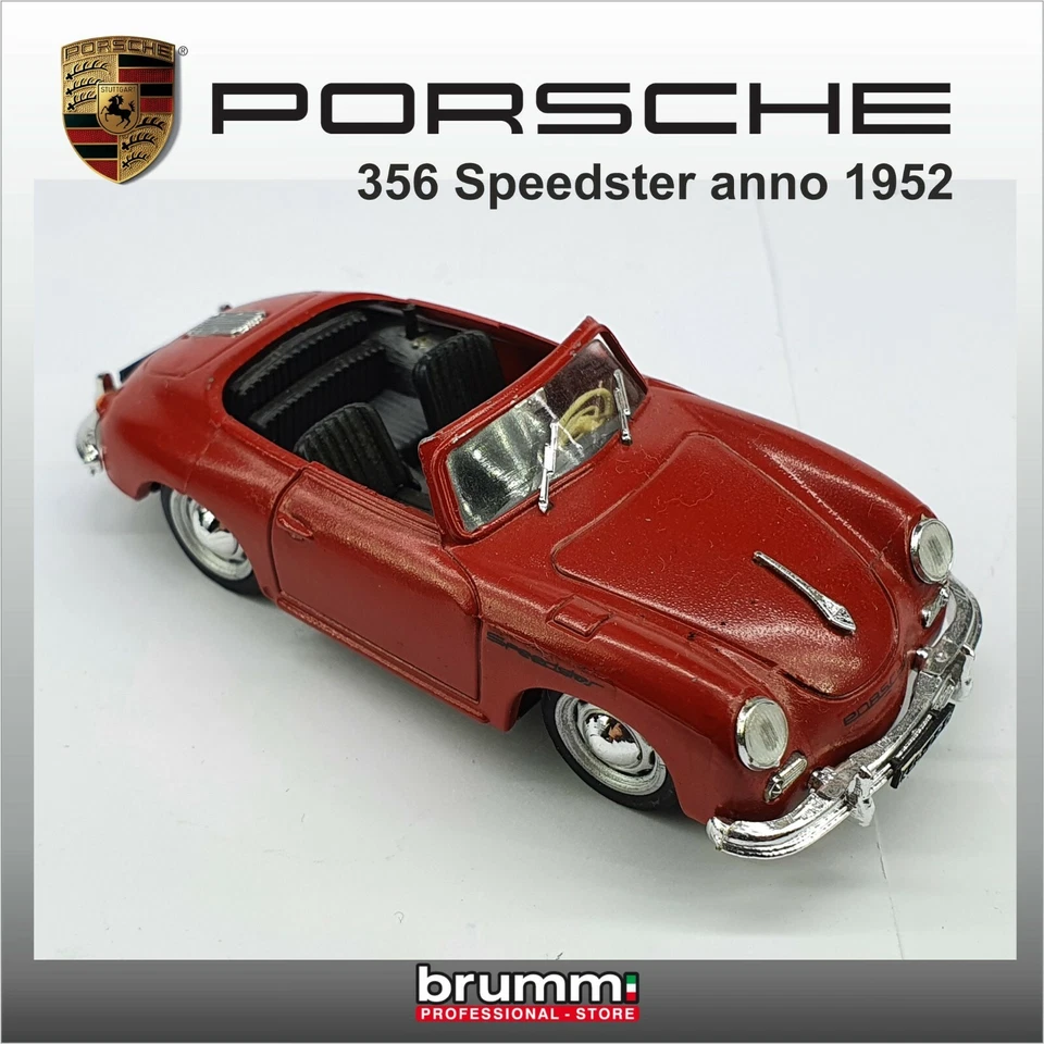 PORSCHE 356 SPEEDSTER 1952 BRUMM CODICE R117-03 (C175) - Immagine 1 di 4