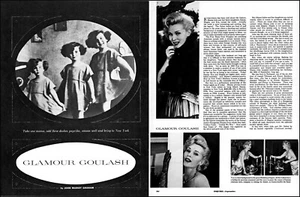 1953 The Gabors Zsazsa Eva Magda Mama Gabor Glamour 8 page photo article L37 - Imagen 1 de 9