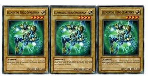 Yugioh- 3X Elemental Hero Sparkman - Common - Unlimited - TLM-EN004 - Light Play - Picture 1 of 1