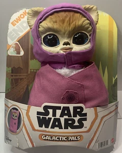 Star Wars Galactic Pals Endor Ewok Plush Figure with Satchel Mattel New Cute - Picture 1 of 7