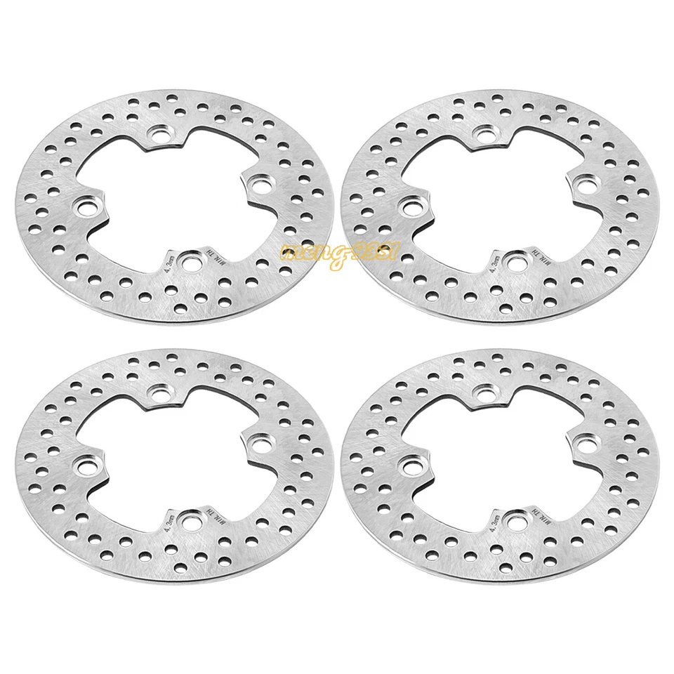 Paquete de 4 rotores de disco de freno delanteros y traseros para Kawasaki Mule PROFX KAF820 2016-2022 Foto 1 de 4