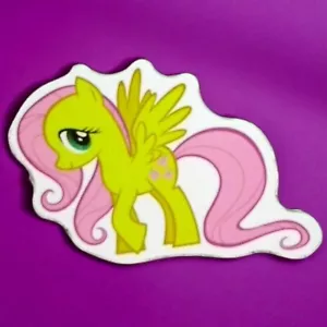 My Little Pony Sticker MLP Fluttershy Pink Yellow Friendship Wings - Picture 1 of 2