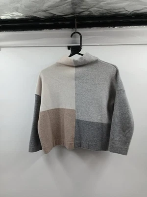 Rosso35 Women's Wool Cashmere Jumper Colour Block Size 42 - Image 1 of 4