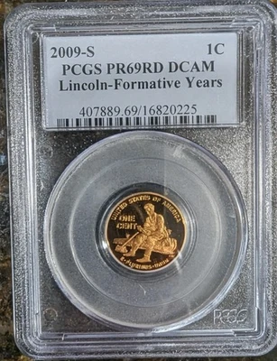 2009-S Lincoln Cent, Formative Years PCGS PR-69 RD DCAM    - Image 1 of 2