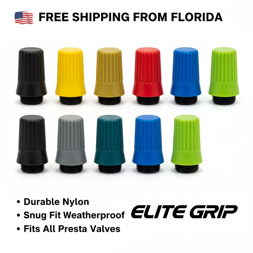 Tapas de válvulas para bicicletas y coches - 6 colores | Paquete de 10 Foto 1 de 1