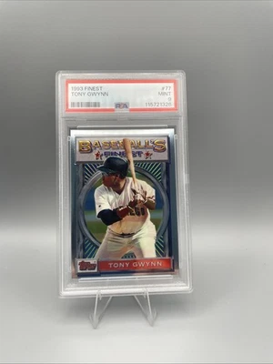 TONY GWYNN~RARO 1993 TOPPS MELHOR -CLASSIFICADO PSA-9 CARTÃO PERFEITO #77 - Imagem 1 de 3