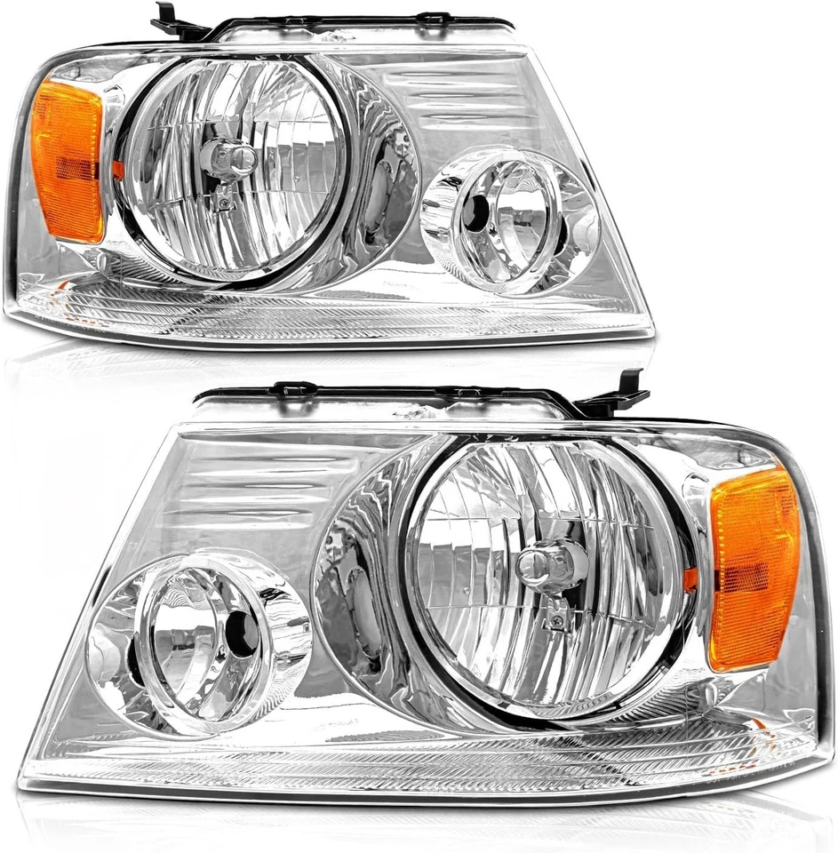 Conjunto de Faros Para Ford F150 2004-2008 Lincoln Mark LT 2006-2008 Foto 1 de 4
