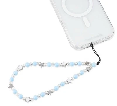 NEW CASE-MATE Phone Charm Wristlet “Blue Stars” Attaches To All Cases FREE SHIP! - Image 1 of 4