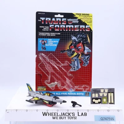 Skydive 100% Complete METAL W/CARDBACK & BUBBLE 1986 G1 Transformers Vintage - Image 1 of 4