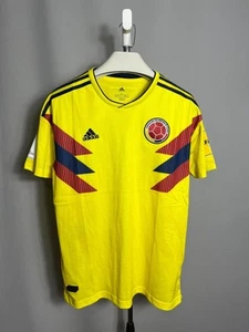 Adidas Columbia 2018 Russland Fifa World Cup Trikot Gelb Kurzarm Fußball L - Bild 1 von 13