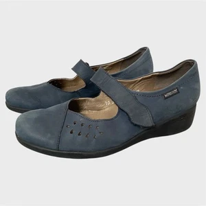 Mephisto Air Jet marineblau Leder Mary Jane Sandalen Schuhe 6 8 1/5 Komfort - Bild 1 von 15