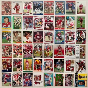 San Francisco 49ERS 1974-2024 Topps Fleer Score Panini Football Cards Lot of 49 - Picture 1 of 6