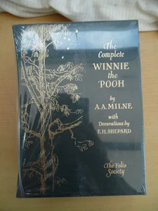 Folio Society Winnie The Pooh A.A.Milne 3 x H/B set in slip case cellophane wrap - Picture 1 of 11