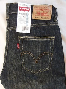 Levi's NEW LEVI 514 Slim Straight leg Blue Jeans Boys 14 27 x 27 - Picture 1 of 5