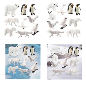 Realistic Arctic Animals PVC for Yard Scene Cognitive Toy Home Desktop Decor - Picture 1 of 16