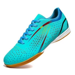 Indoor Soccer Shoes Boys Futsal Shoes for Girls Youth 5 Big Kid Blue - Picture 1 of 8