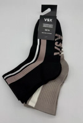 Victoria's Secret VSX ROSA 2 pares de calcetines negros tostados talla única NUEVO Foto 1 de 3